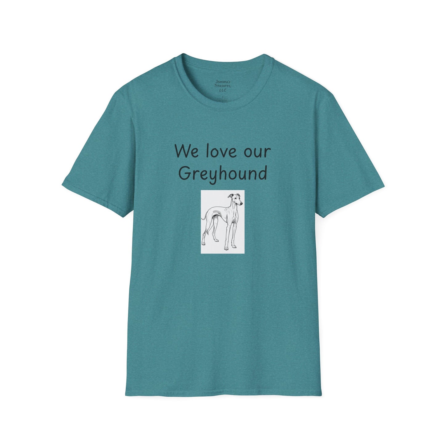 Unisex T-Shirt - "Wir lieben unseren Windhund" - Hundebesitzer T-Shirt