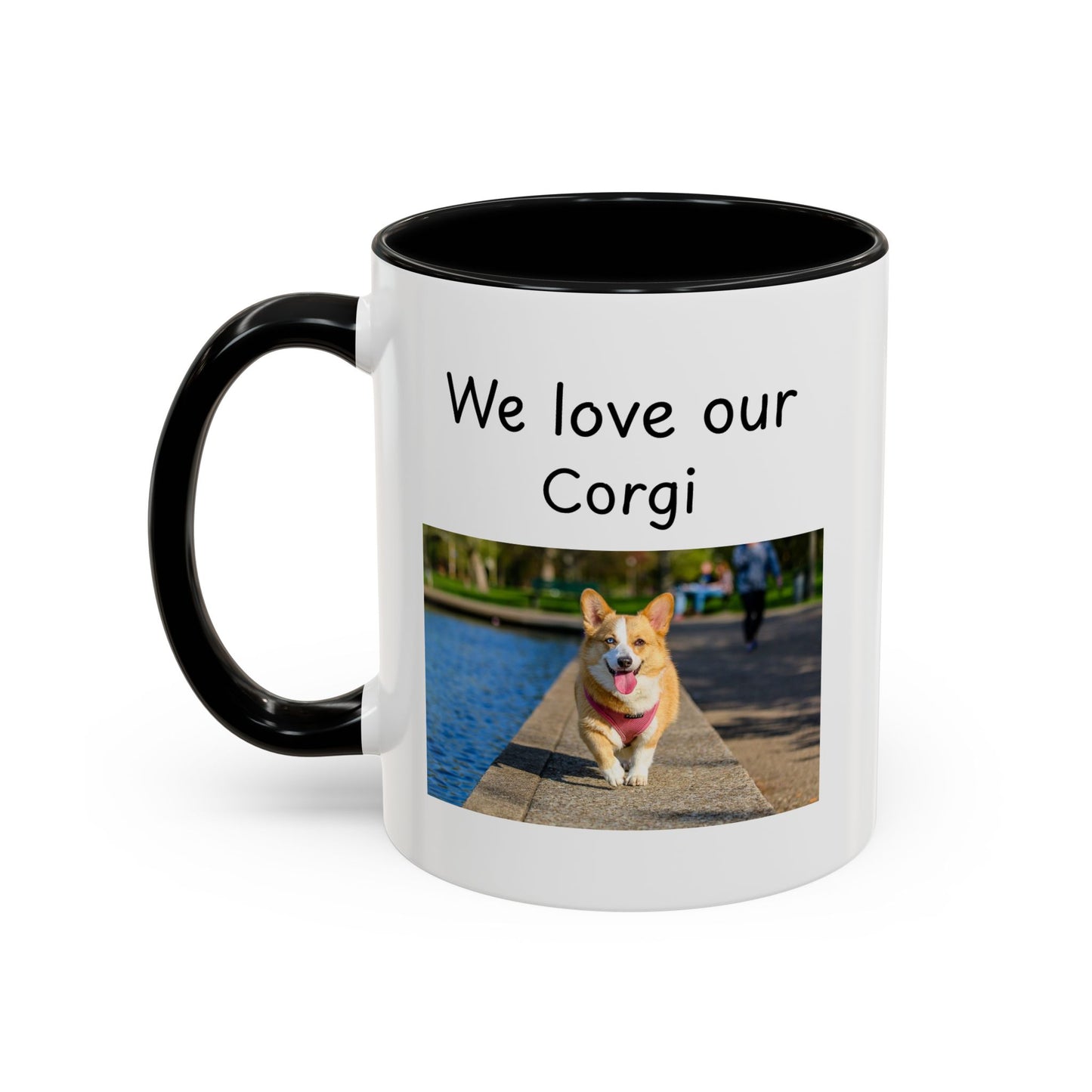 Ceramic Mug - "We Love Our Corgi"