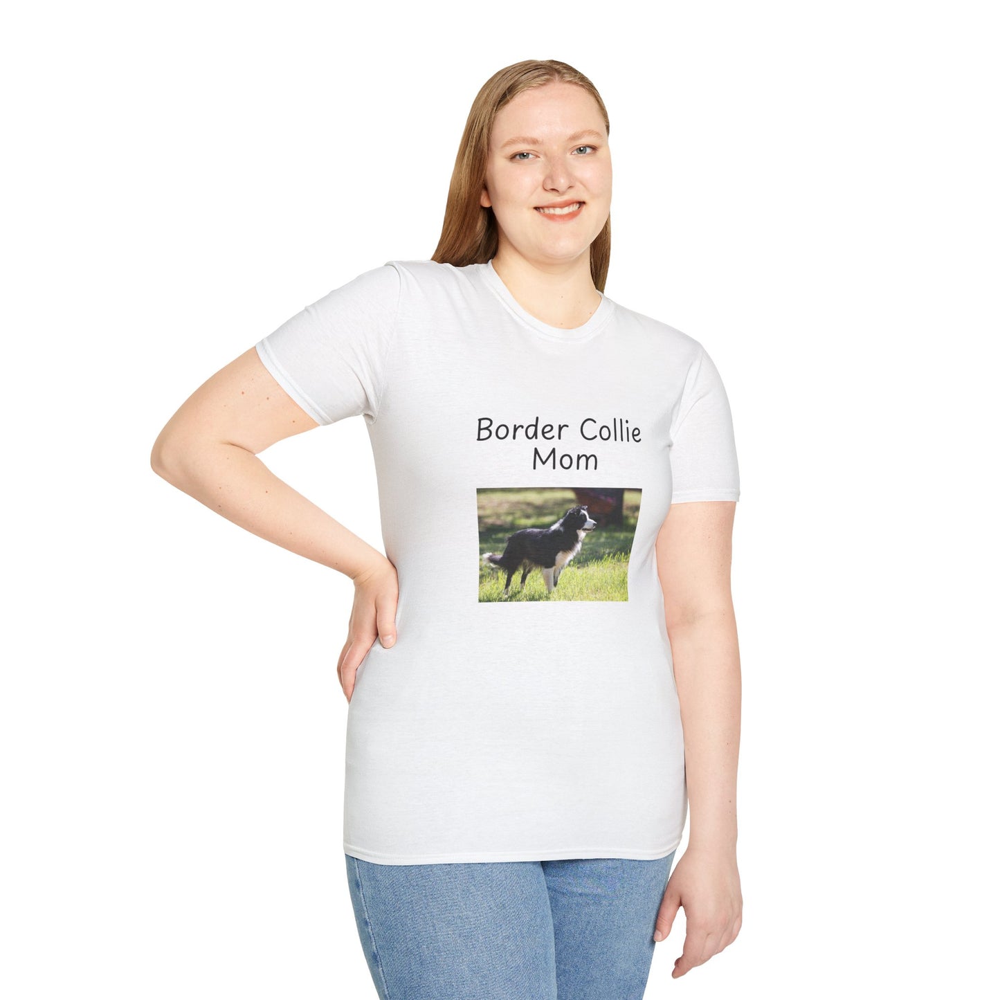 Unisex T-Shirt - "Border Collie Mom" - Hundebesitzer T-Shirt