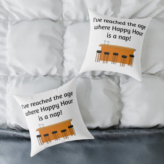 Canvas Pillow - Happy Hour Nap Design