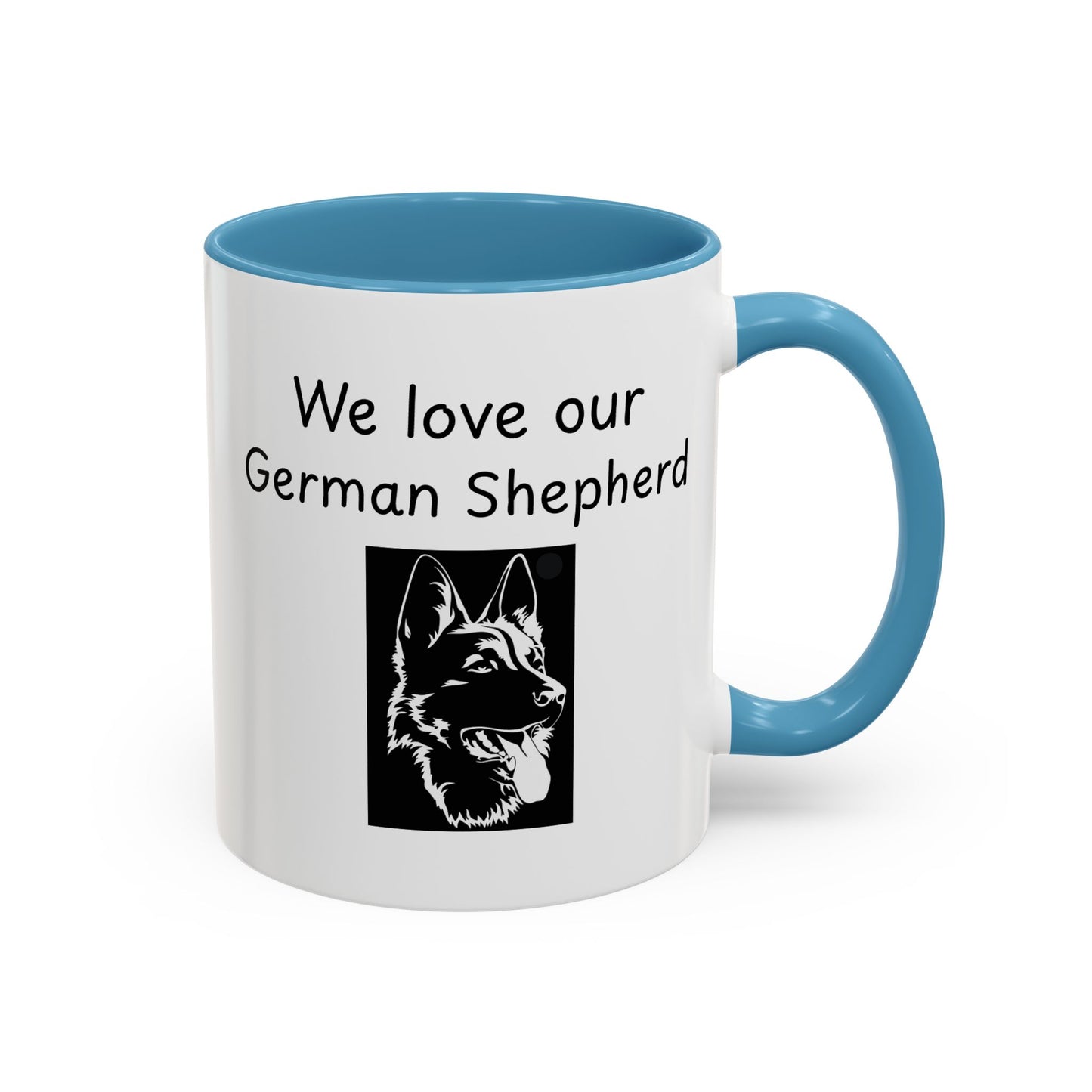 Ceramic Mug - "We Love Our German Shepherd"