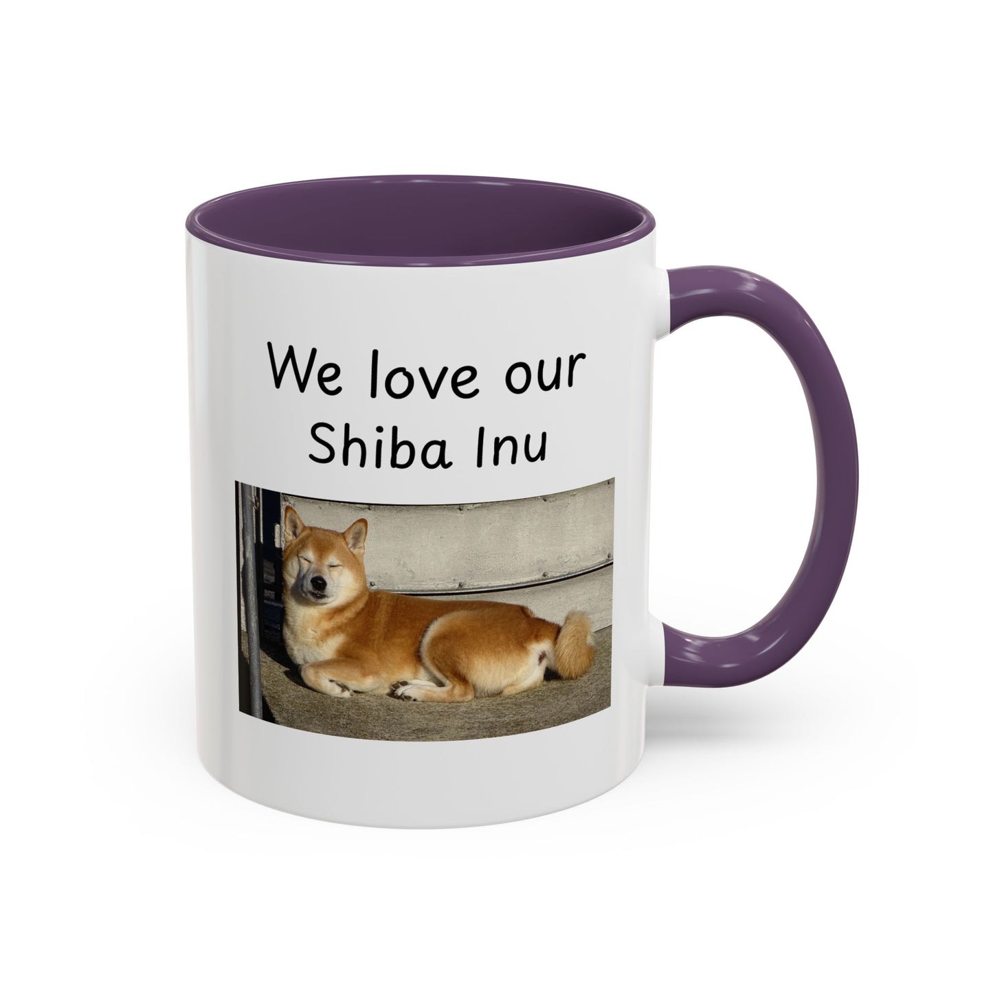 Ceramic Mug - "We Love Our Shiba Inu"
