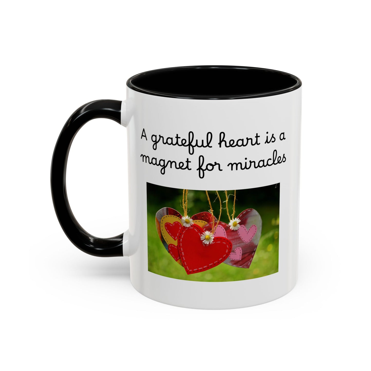 Ceramic Mug - "A Grateful Heart Is A Magnet For Miracles"