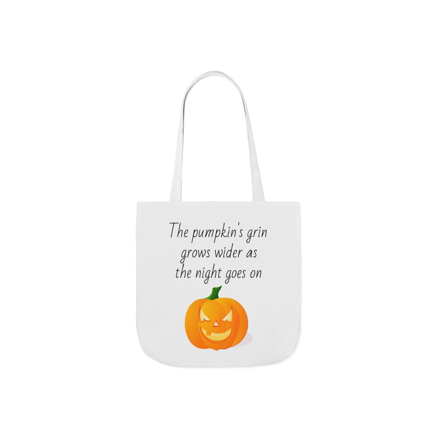 Canvas Tote Bag - Pumpkin Grin Halloween Design