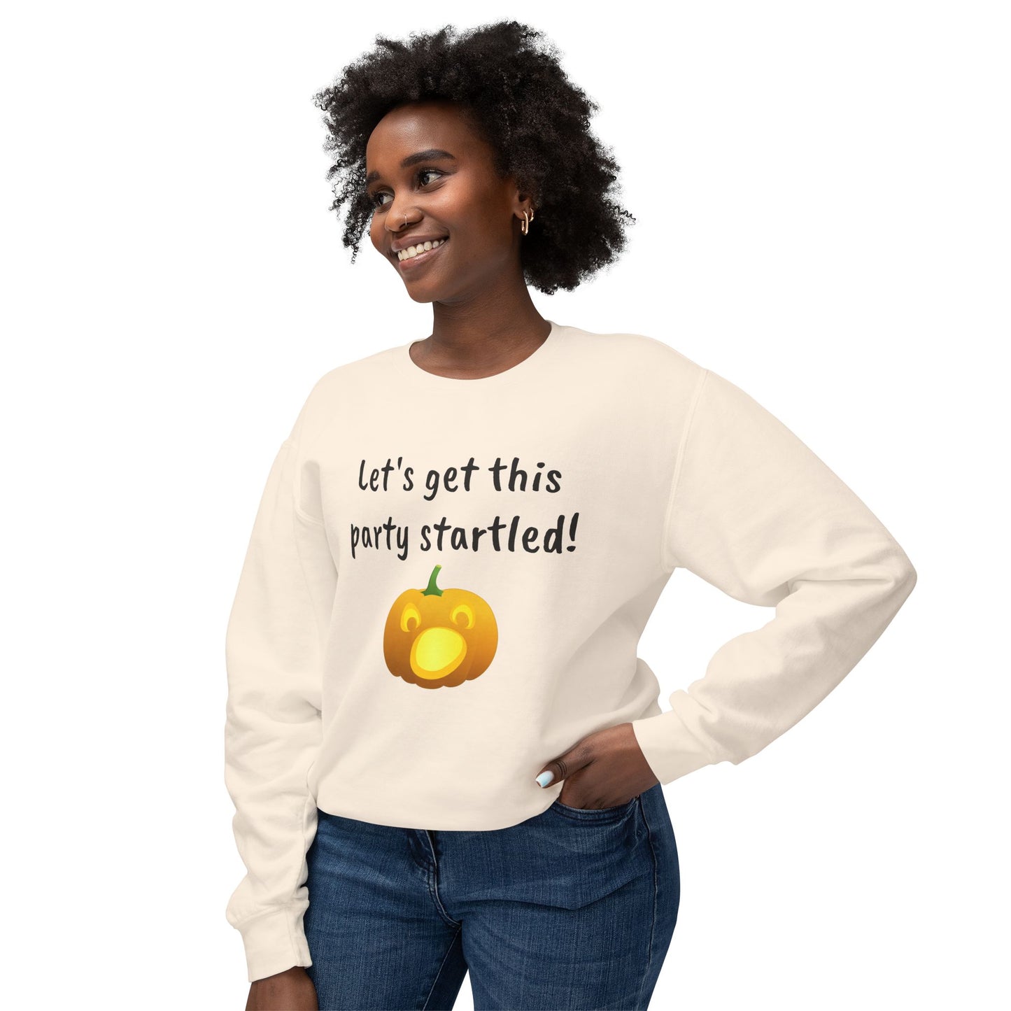 Halloween Unisex Sweatshirt - "Let's Get This Party Startled!"