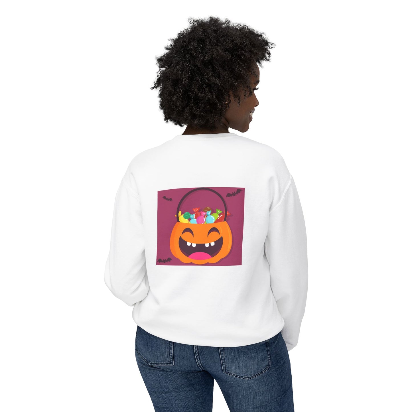 Halloween Lightweight Sweatshirt - Candy Lover Design