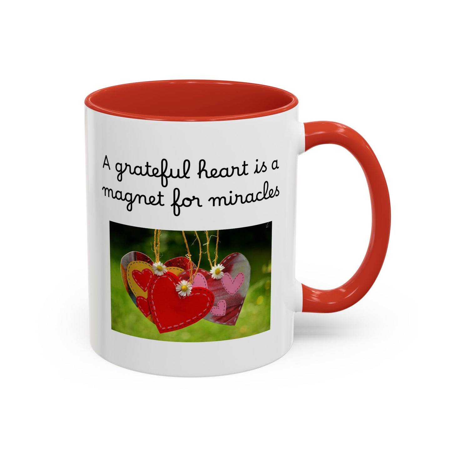 Ceramic Mug - "A Grateful Heart Is A Magnet For Miracles"