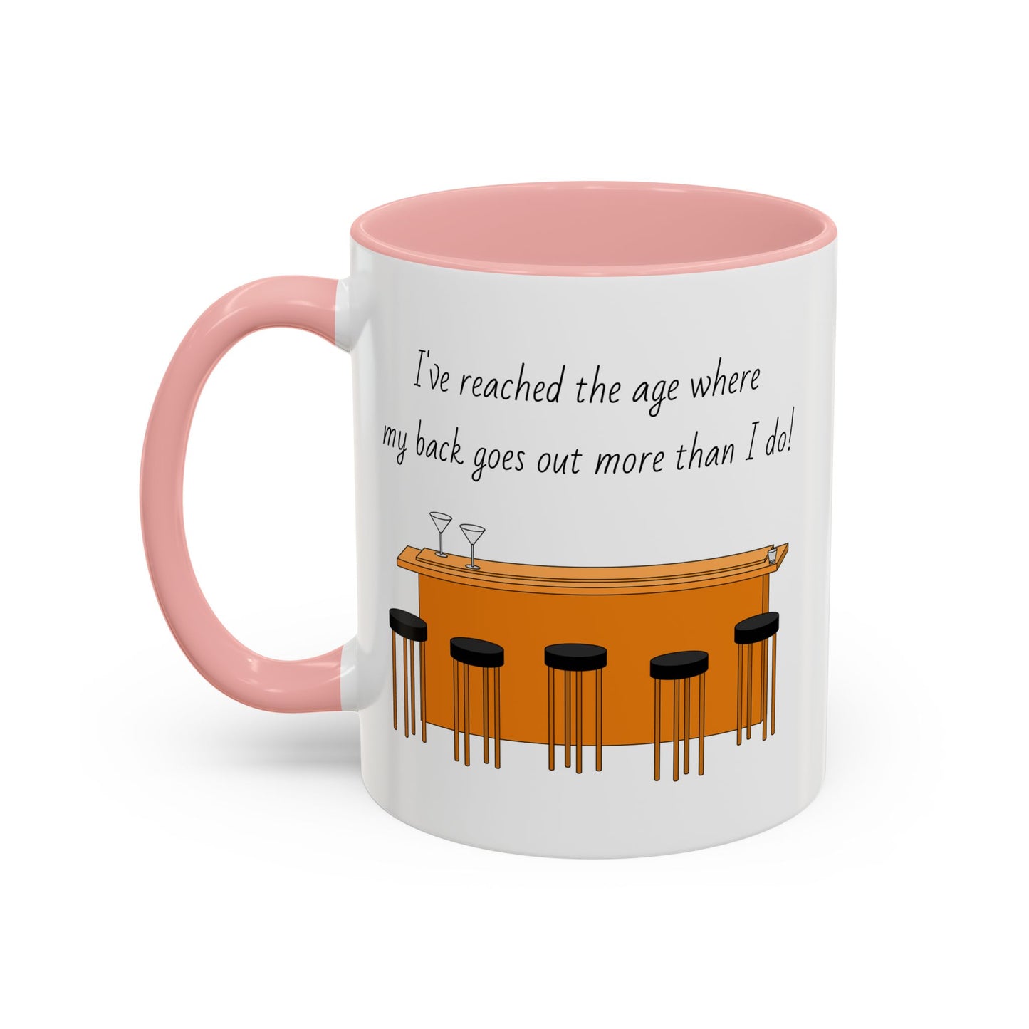 Tasse – „Back Goes Out“, lustiges Zitat, 312 ml