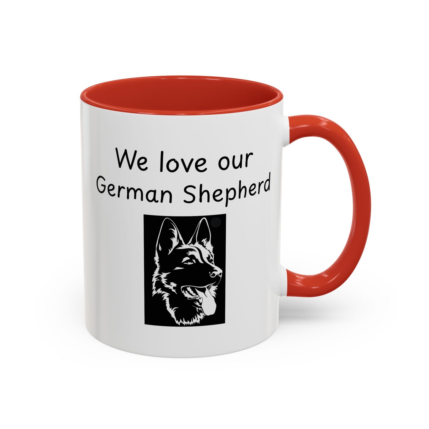 Ceramic Mug - "We Love Our German Shepherd"