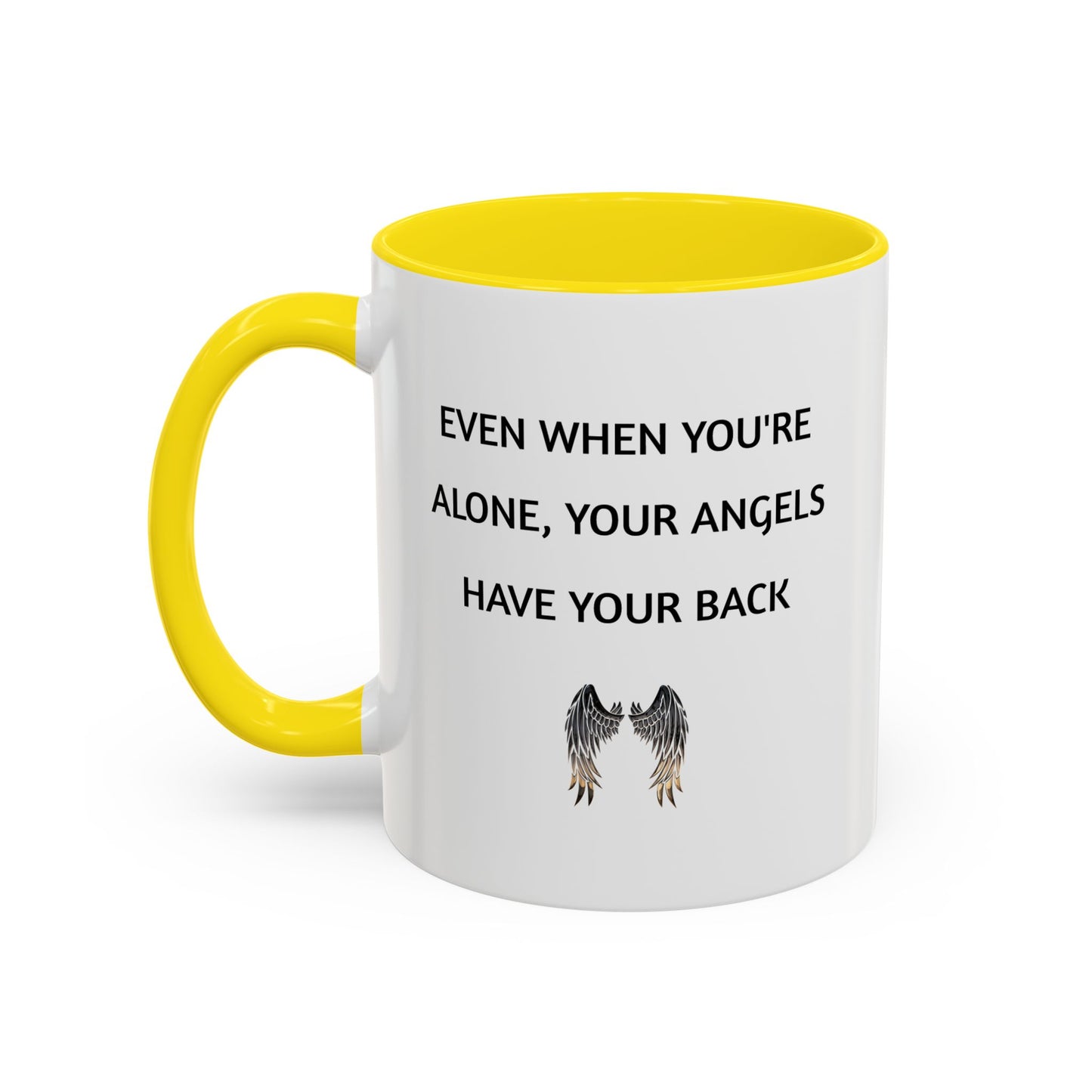 Engel-Unterstützungsbecher – „Auch wenn du allein bist, stehen deine Engel hinter dir“
