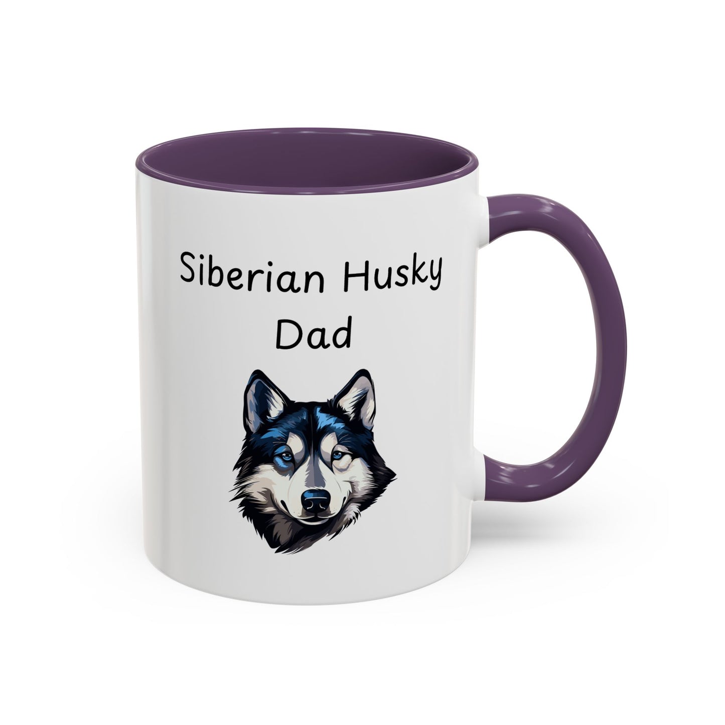 Ceramic Mug - "Siberian Husky Dad"
