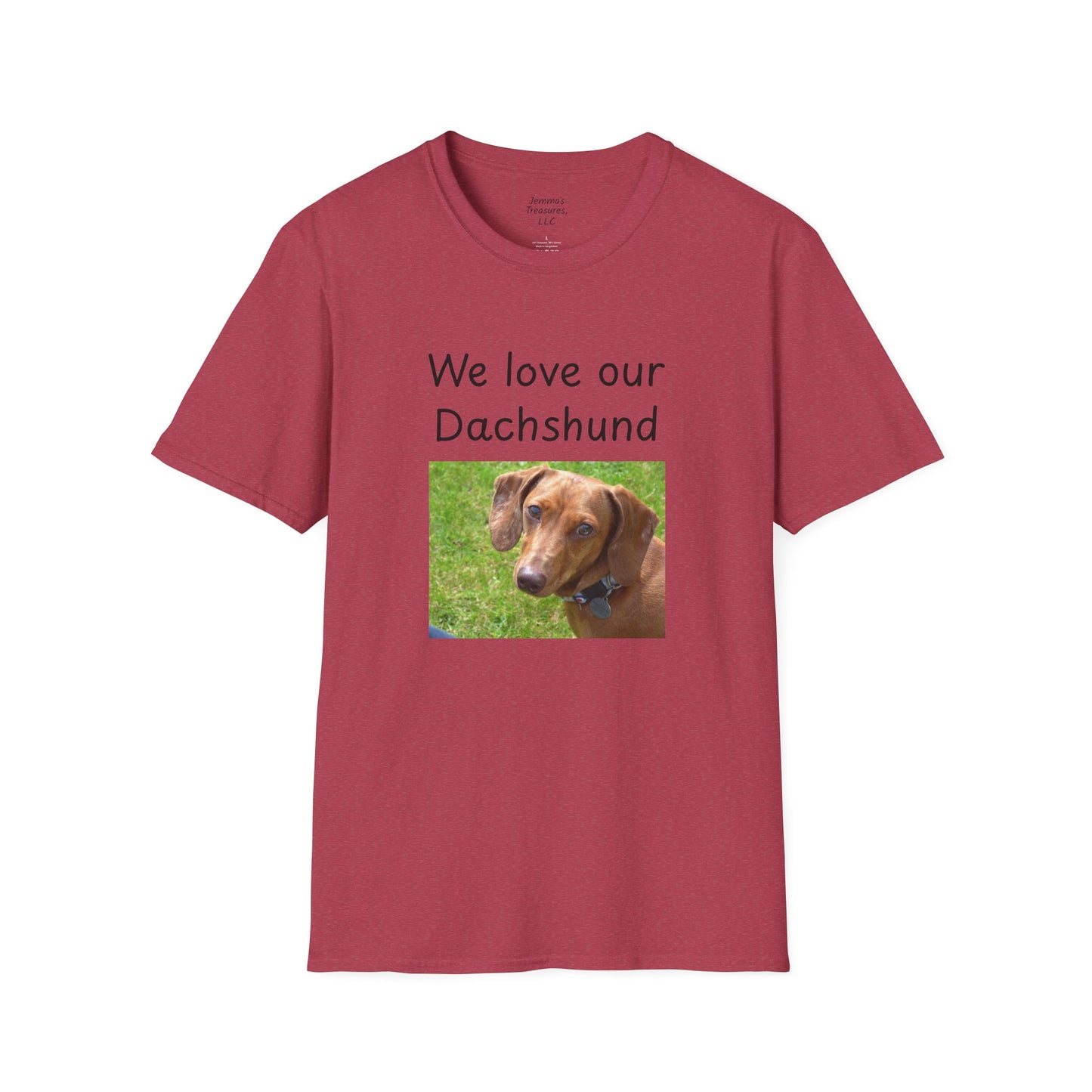 Unisex T-hemp - "Ons is lief vir ons teckel" - Honde-eienaar T-hemp