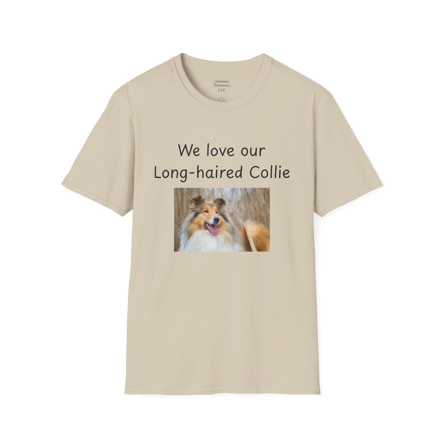 Unisex T-Shirt - "We Love Our Long-Haired Collie" - Dog Owner Tee