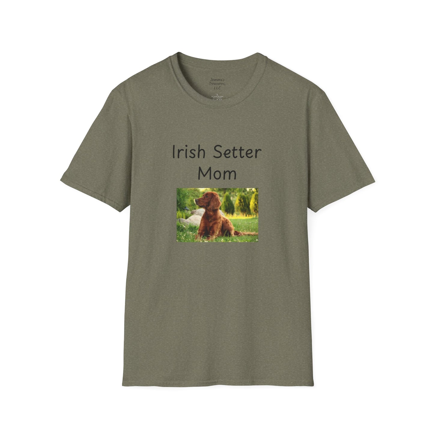 Unisex T-hemp - "Ierse Setter Ma" - Honde-eienaar T-hemp