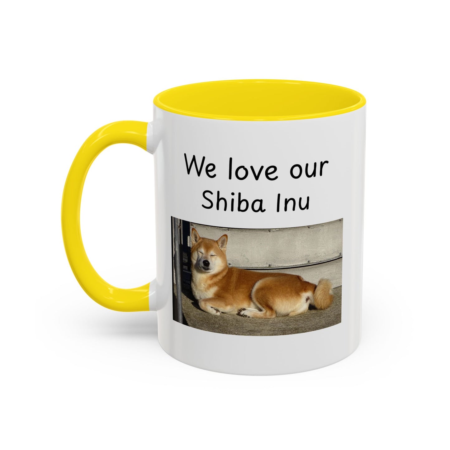 Ceramic Mug - "We Love Our Shiba Inu"