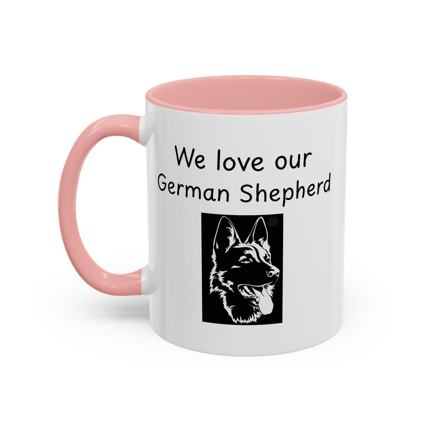 Ceramic Mug - "We Love Our German Shepherd"