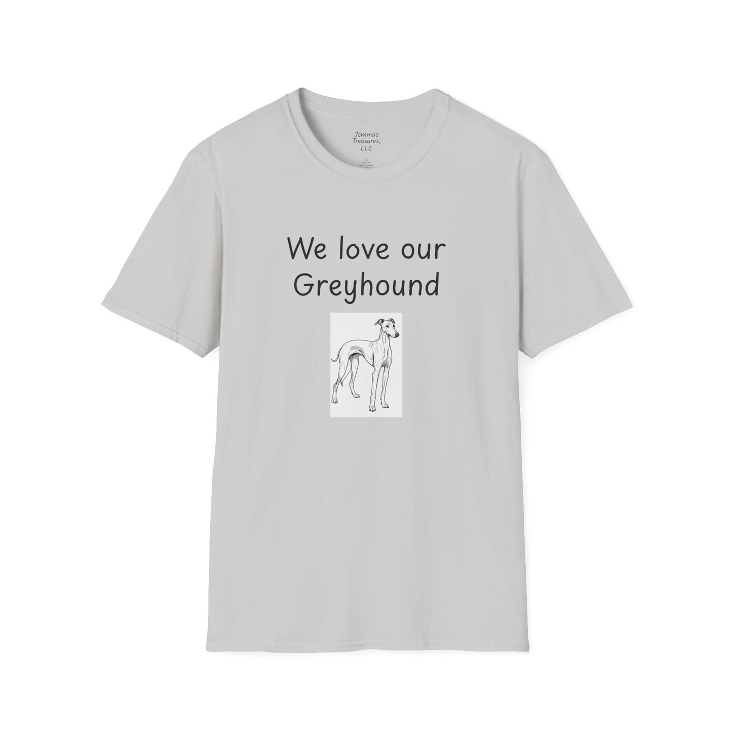 Unisex T-Shirt - "Wir lieben unseren Windhund" - Hundebesitzer T-Shirt