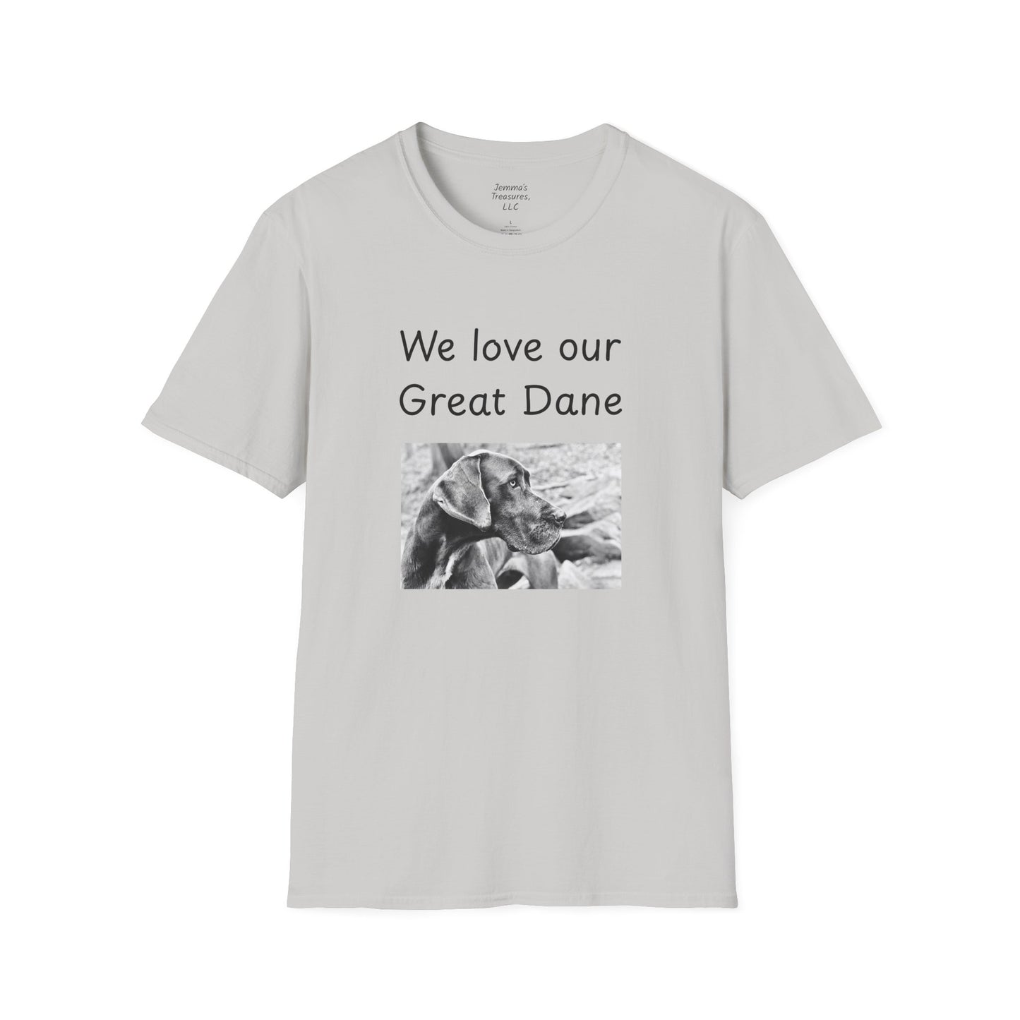 Unisex T-Shirt - "Wir lieben unsere Deutsche Dogge" - Hundebesitzer T-Shirt