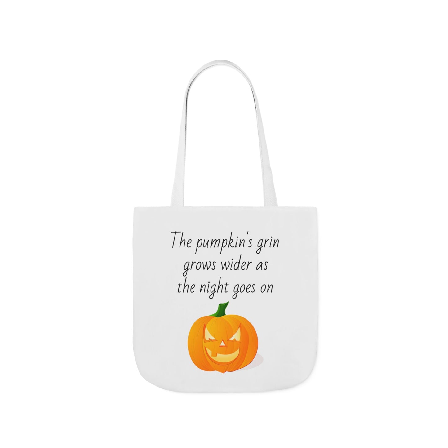 Canvas Tote Bag - Pumpkin Grin Halloween Design