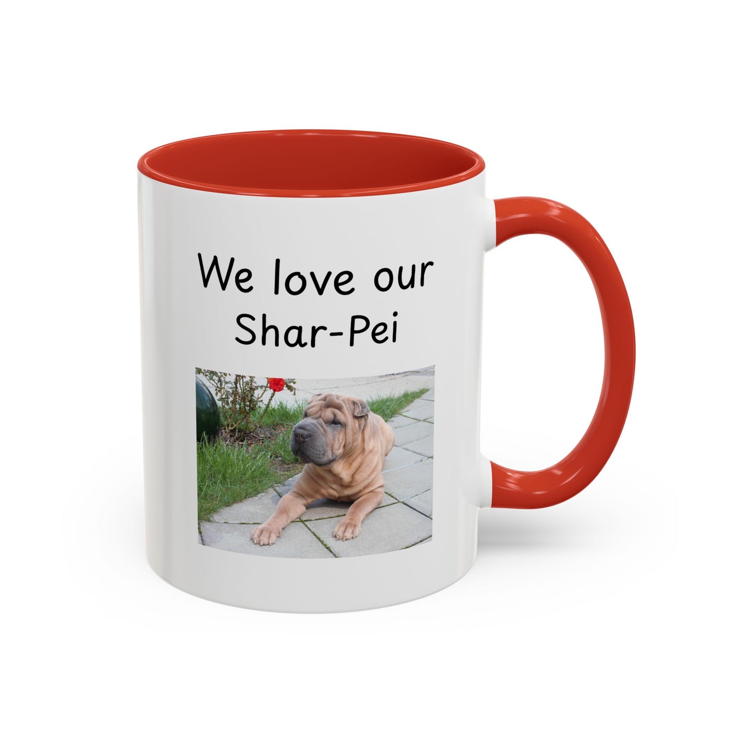 Keramiekbeker - "Ons is mal oor ons Shar-Pei"