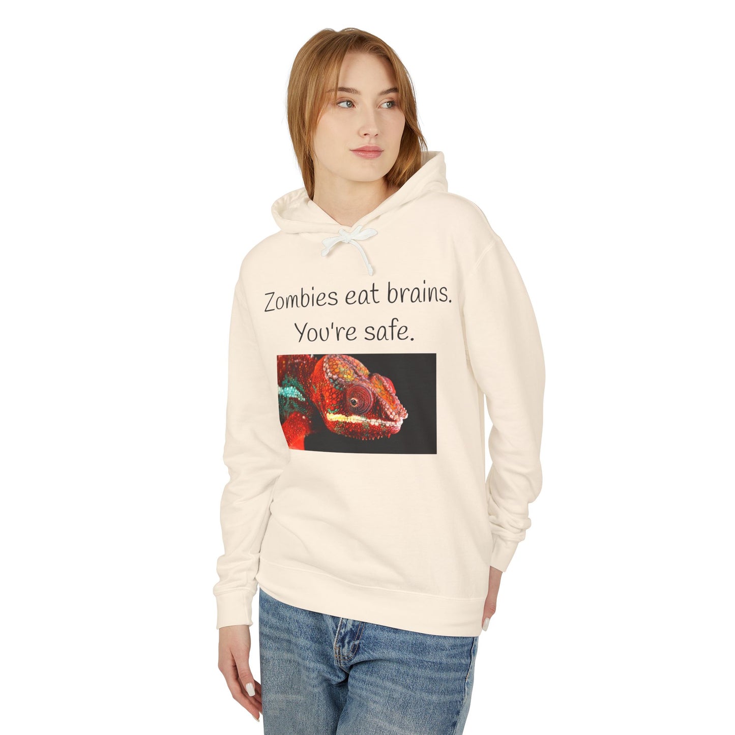 Halloween Hoodie - "Zombies Eat Brains. You're Safe."