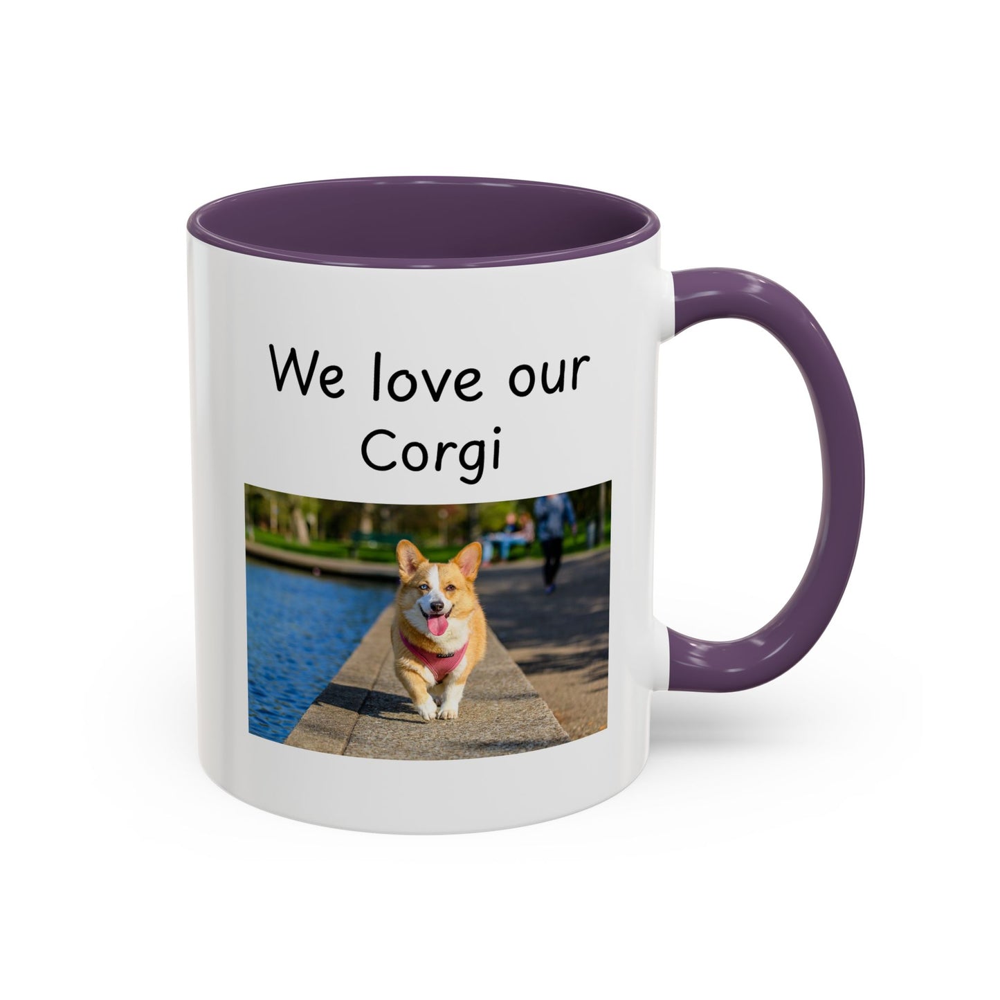 Ceramic Mug - "We Love Our Corgi"