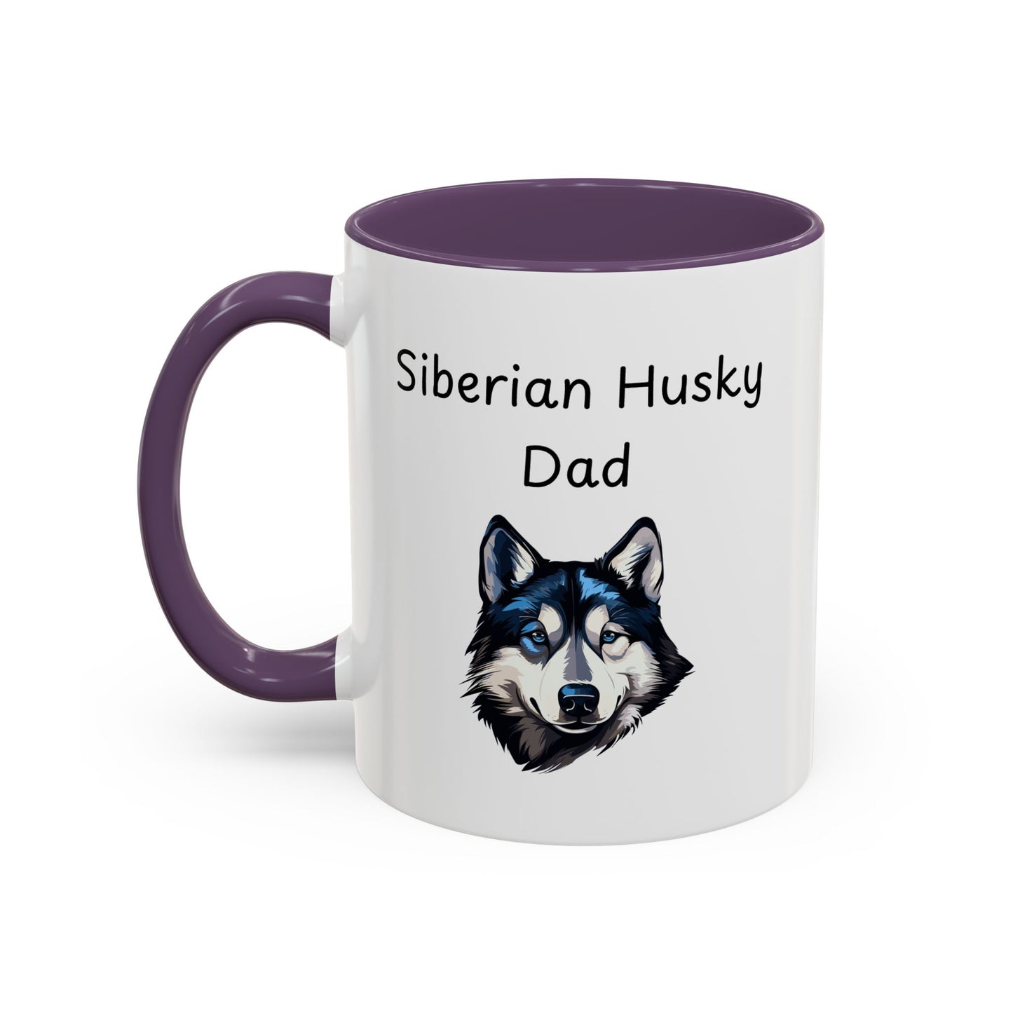 Ceramic Mug - "Siberian Husky Dad"