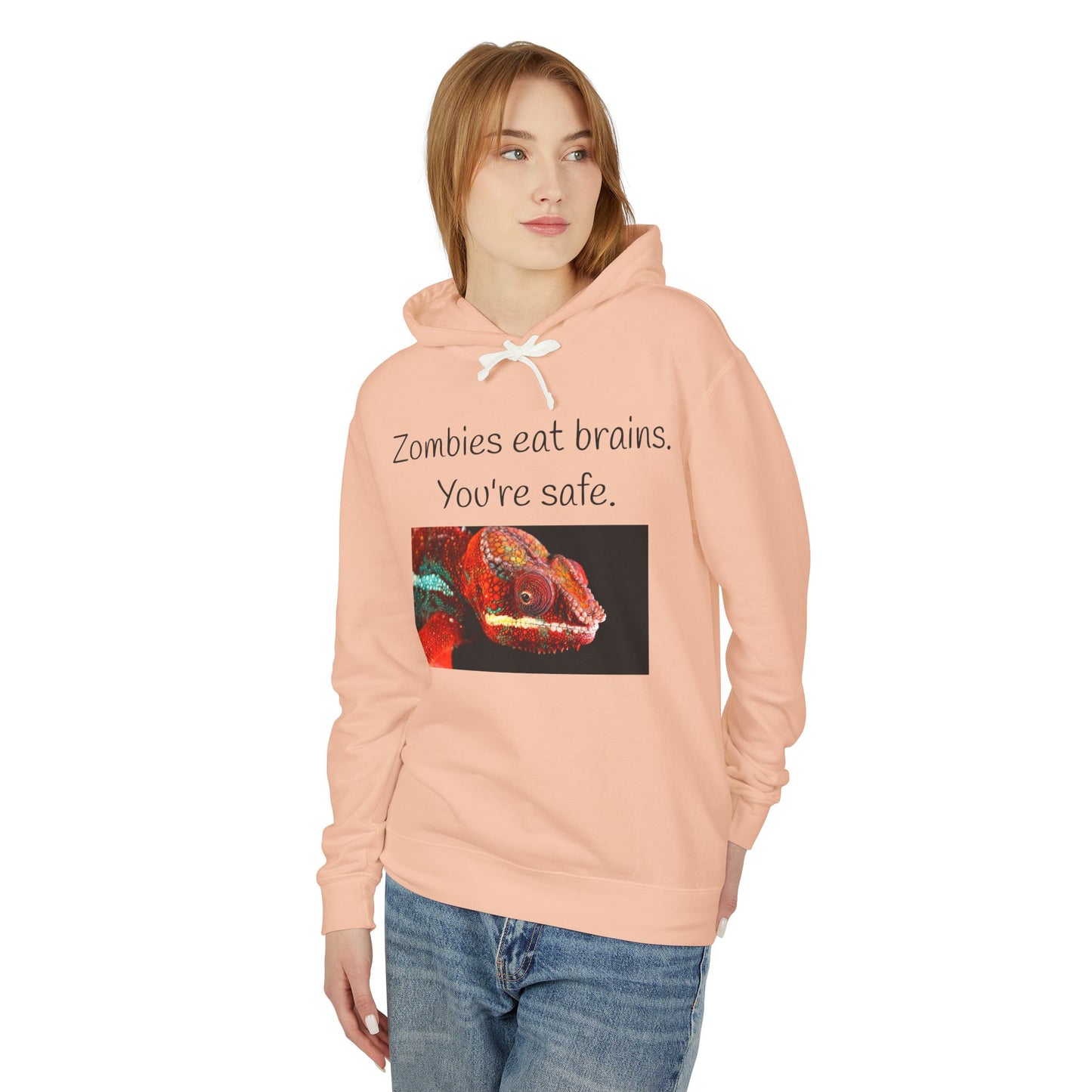 Halloween Hoodie - "Zombies Eat Brains. You're Safe."