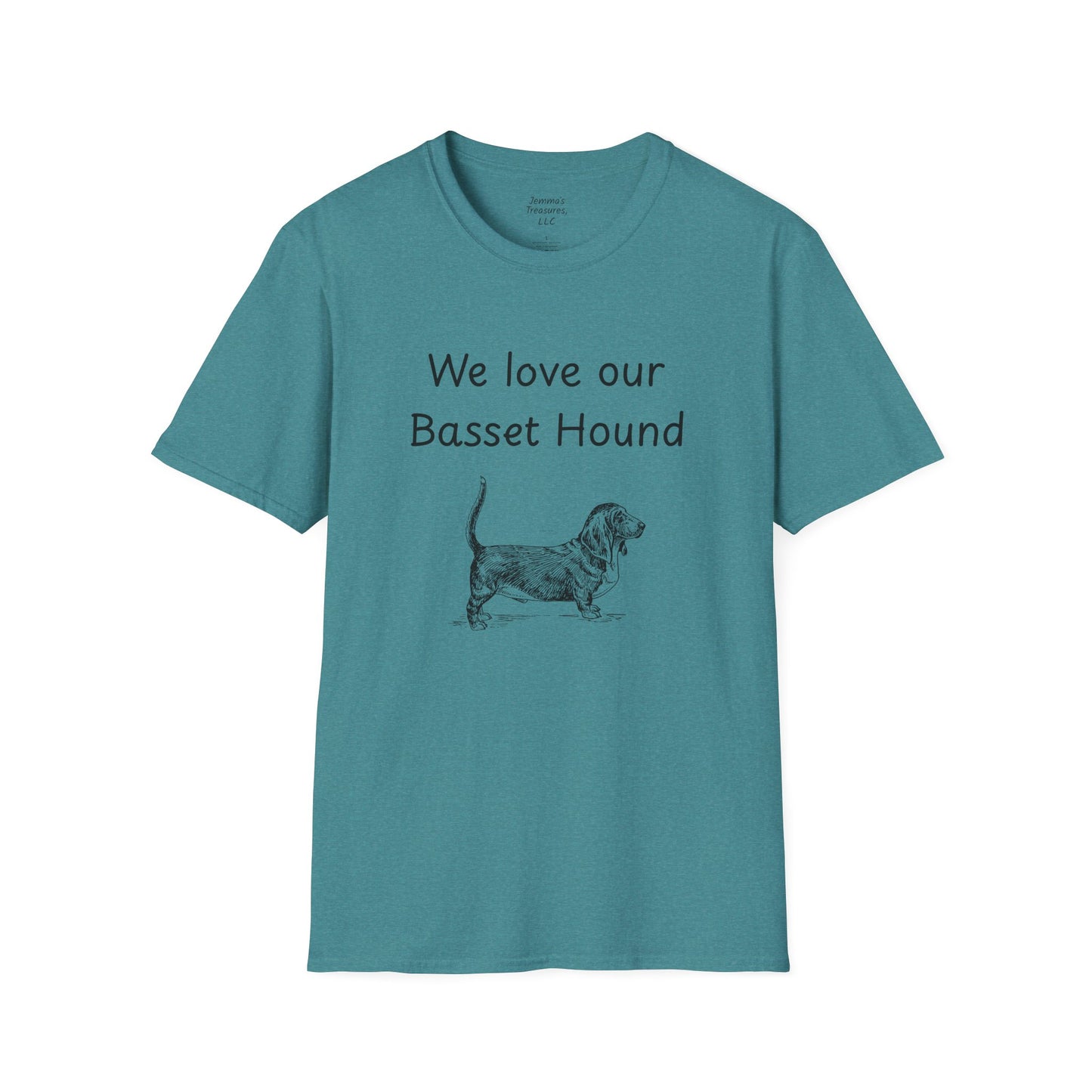 Unisex T-Shirt - "We Love Our Basset Hound" - Dog Owner Tee