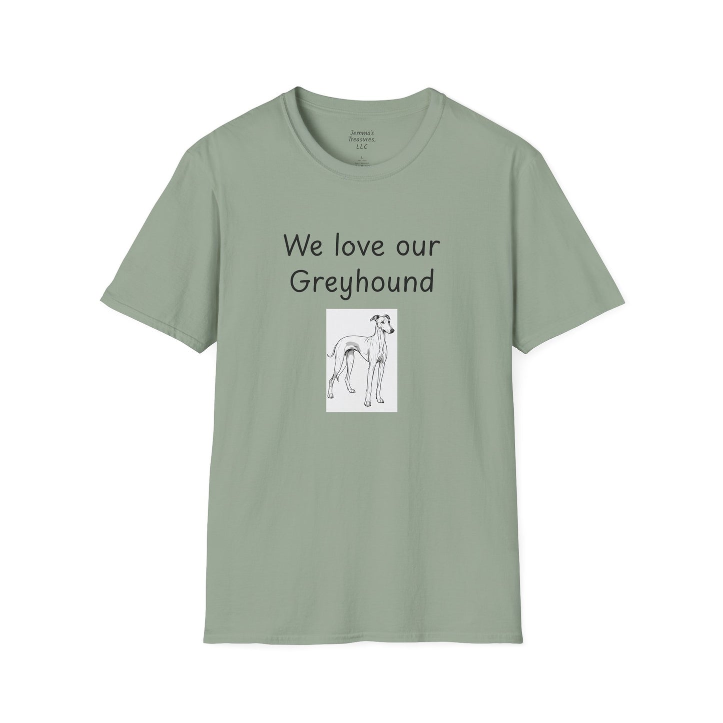 Unisex T-Shirt - "Wir lieben unseren Windhund" - Hundebesitzer T-Shirt