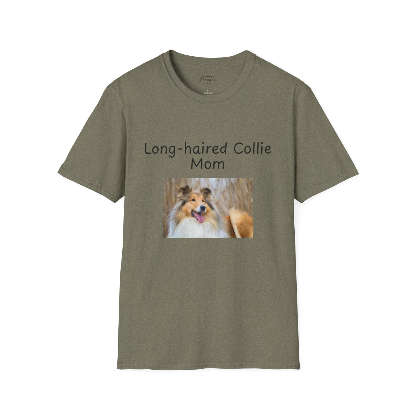 Unisex T-Shirt - "Long-Haired Collie Mom" - Dog Owner Tee