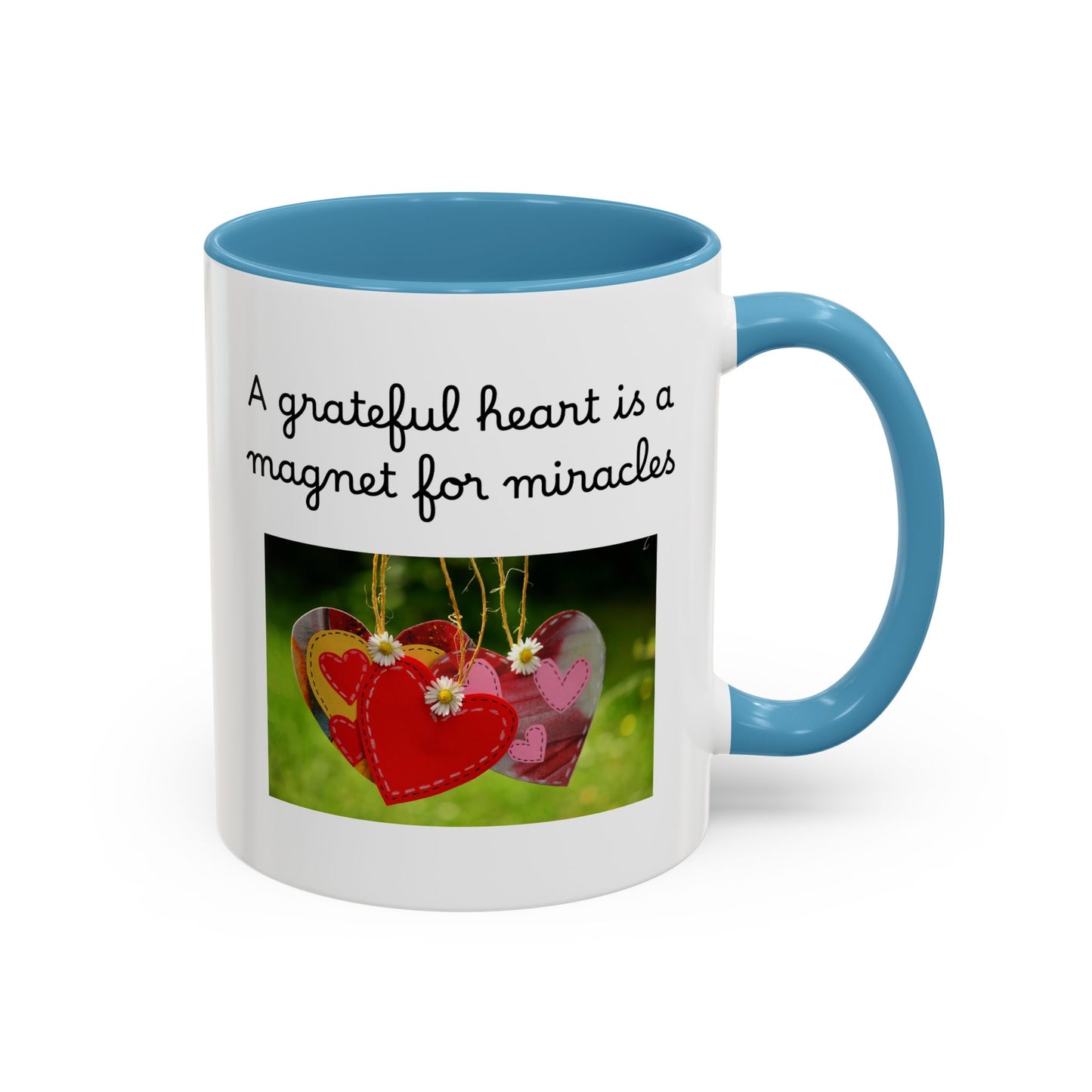 Ceramic Mug - "A Grateful Heart Is A Magnet For Miracles"