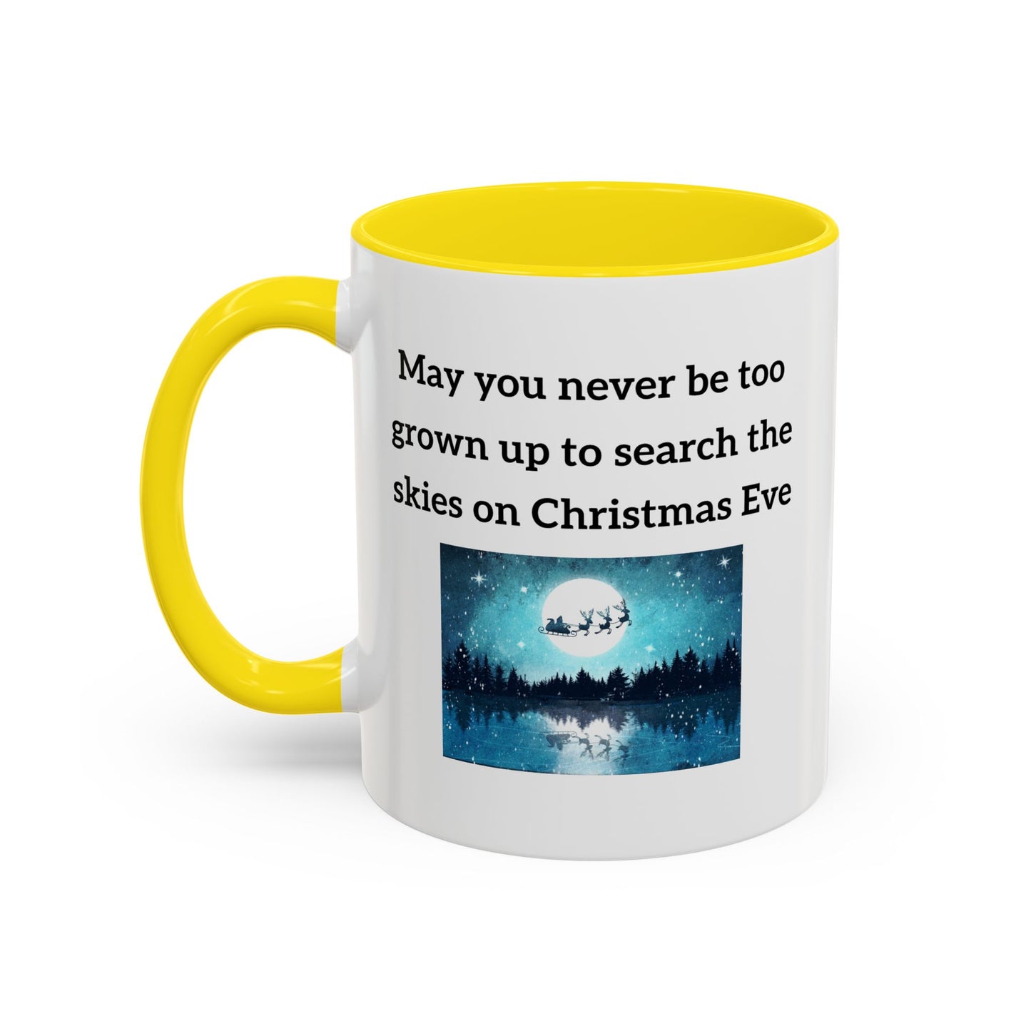 Weihnachtstasse – Zitat zum Thema „Suche den Himmel“ am Heiligabend