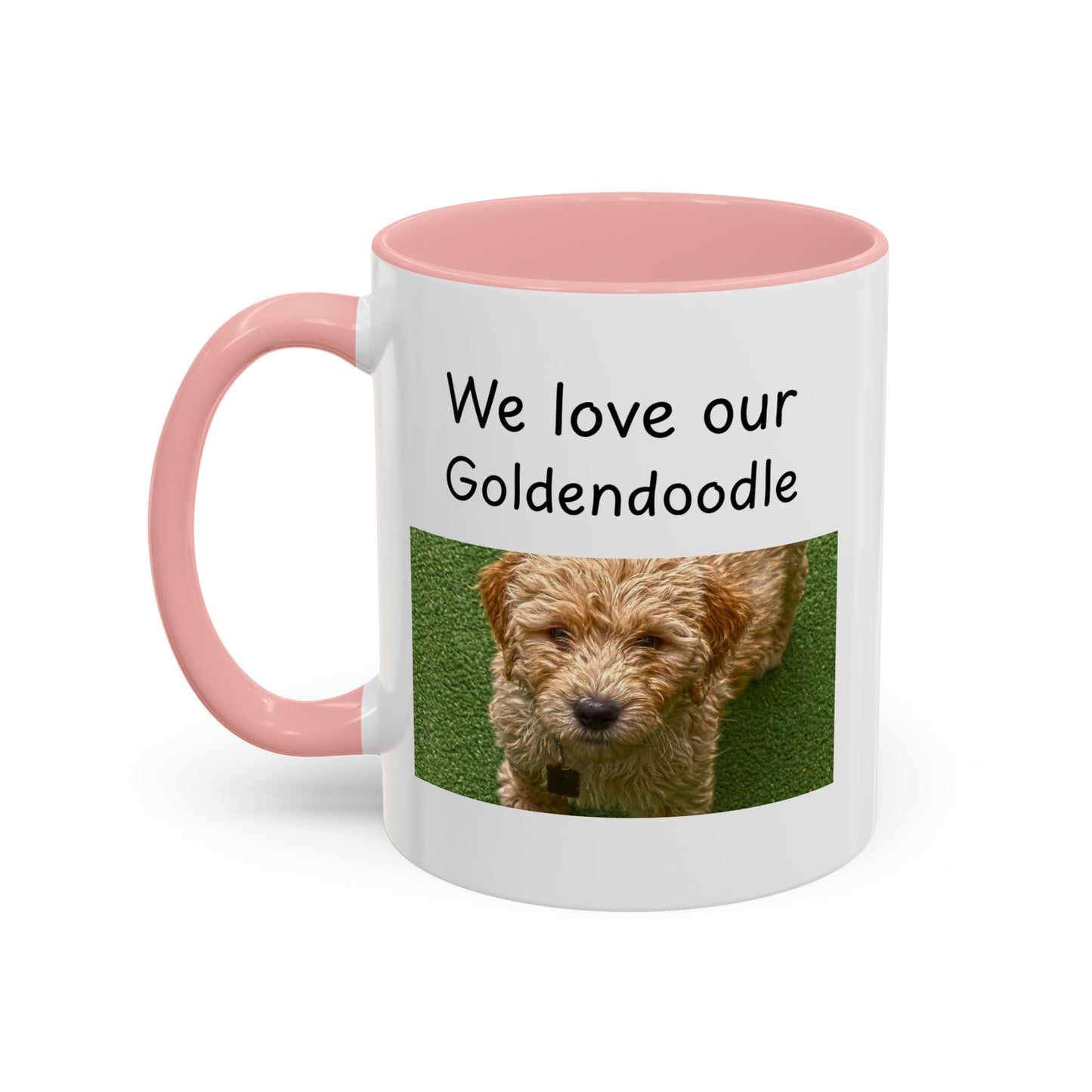 Ceramic Mug - "We Love Our Goldendoodle"