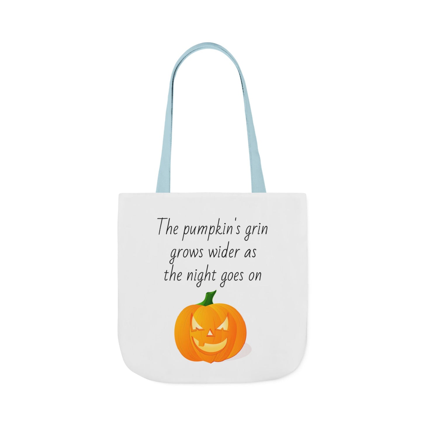 Canvas Tote Bag - Pumpkin Grin Halloween Design
