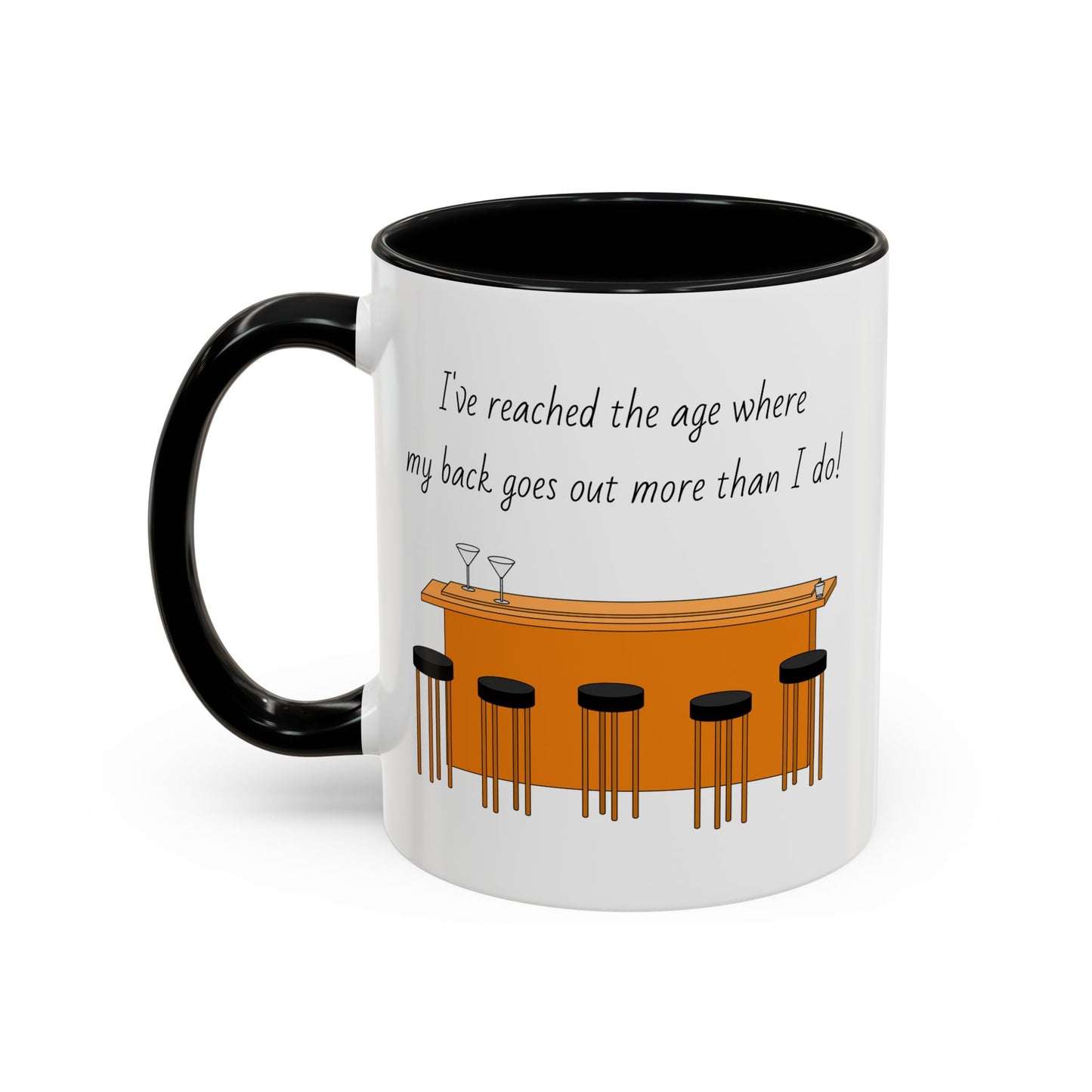 Tasse – „Back Goes Out“, lustiges Zitat, 312 ml