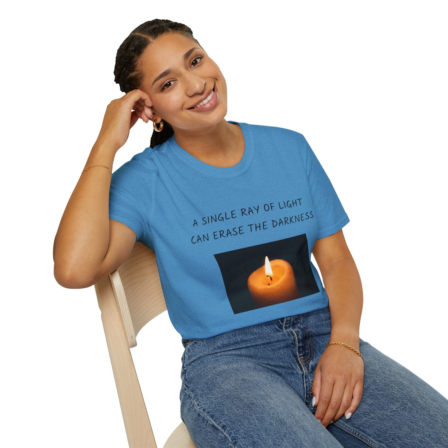 Unisex T-Shirt - A Single Ray Of Light Inspirational Quote