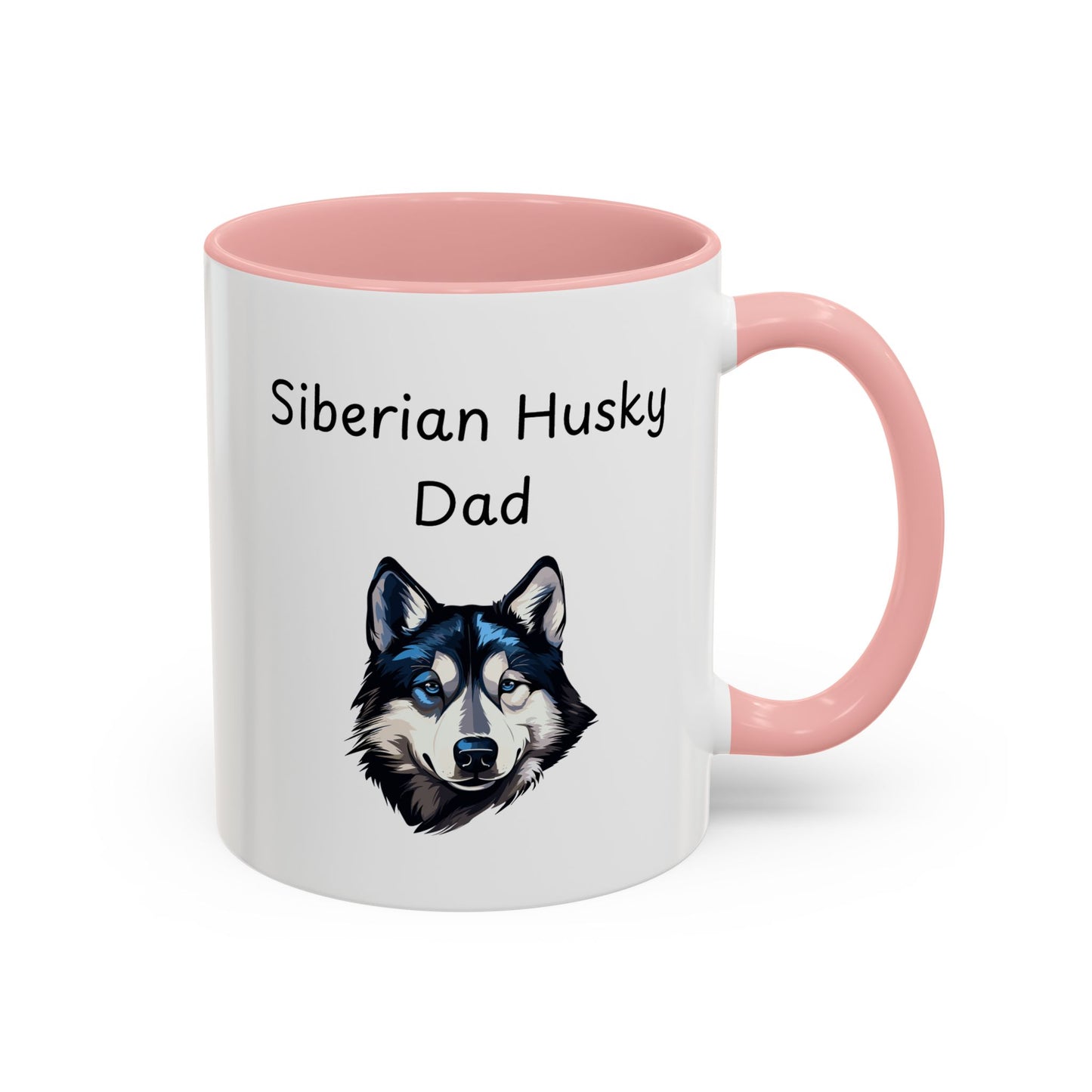 Ceramic Mug - "Siberian Husky Dad"