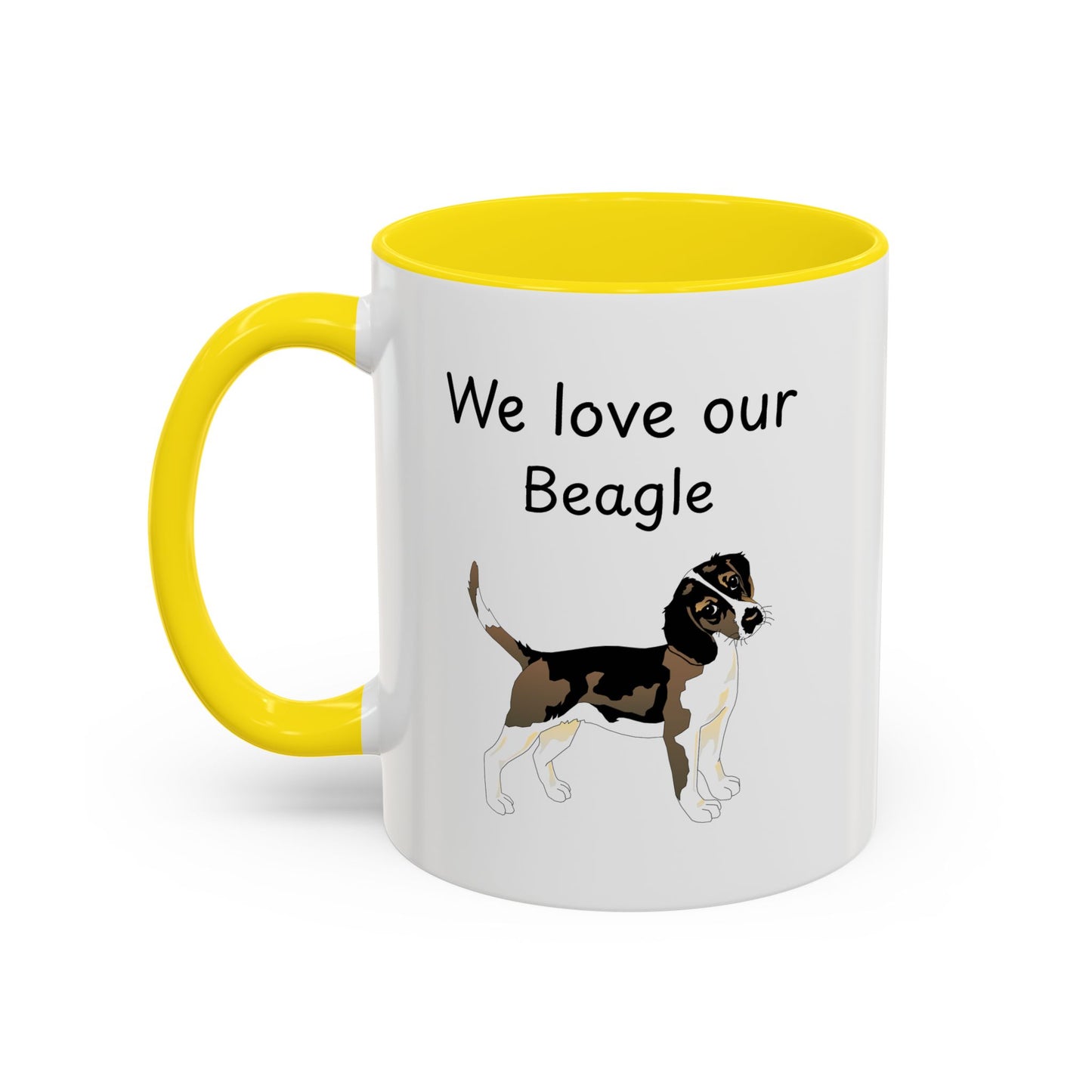 Ceramic Mug - "We Love Our Beagle"