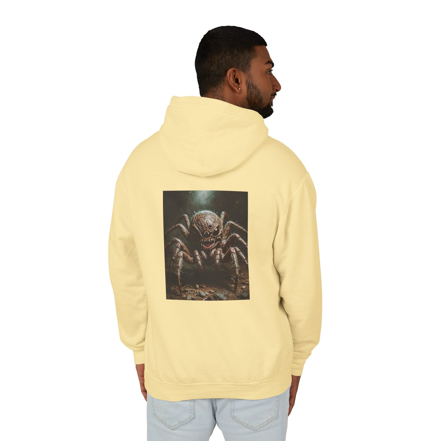 Unisex Lightweight Hoodie - "I'm Really Not So Bad" Humorous Spider Design