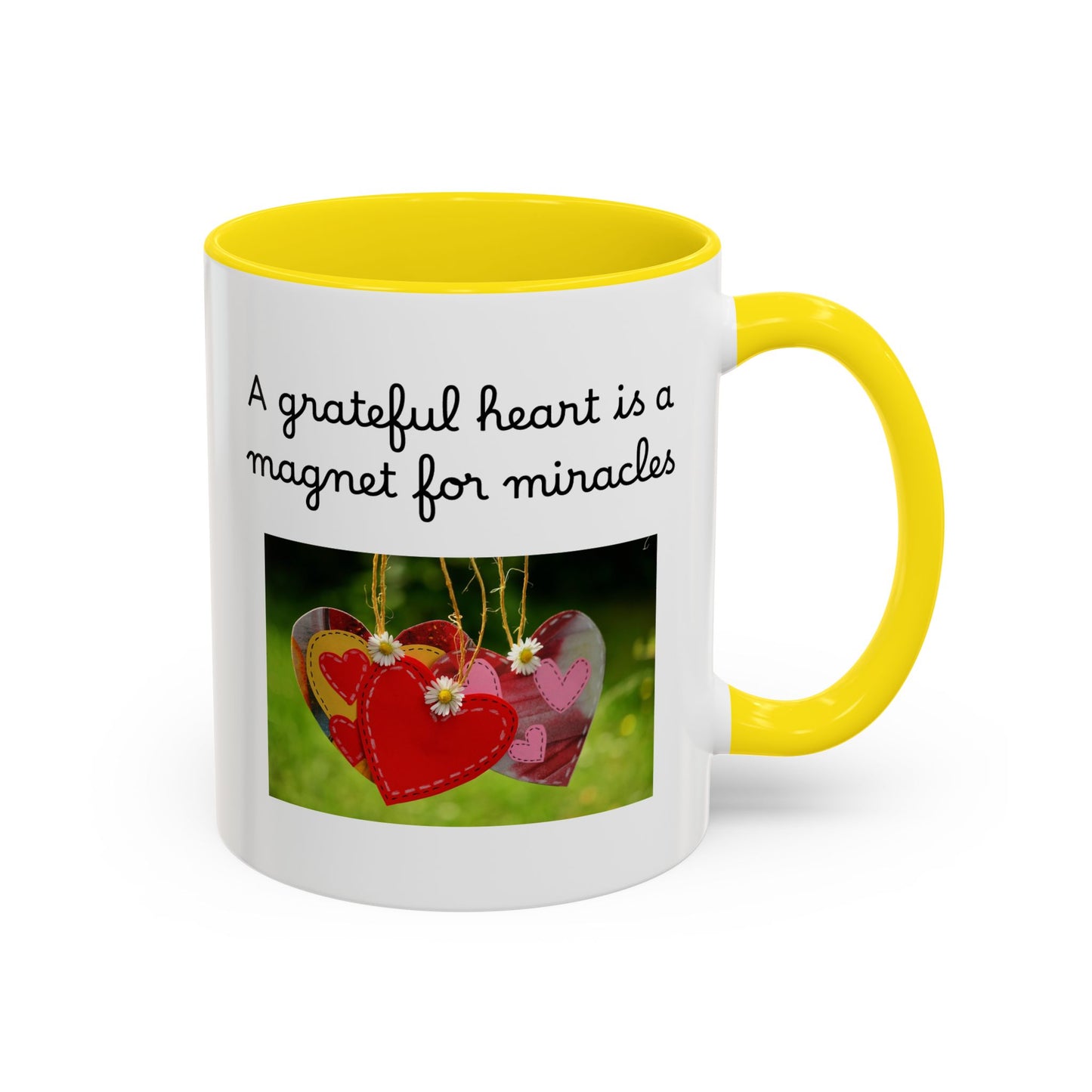 Ceramic Mug - "A Grateful Heart Is A Magnet For Miracles"
