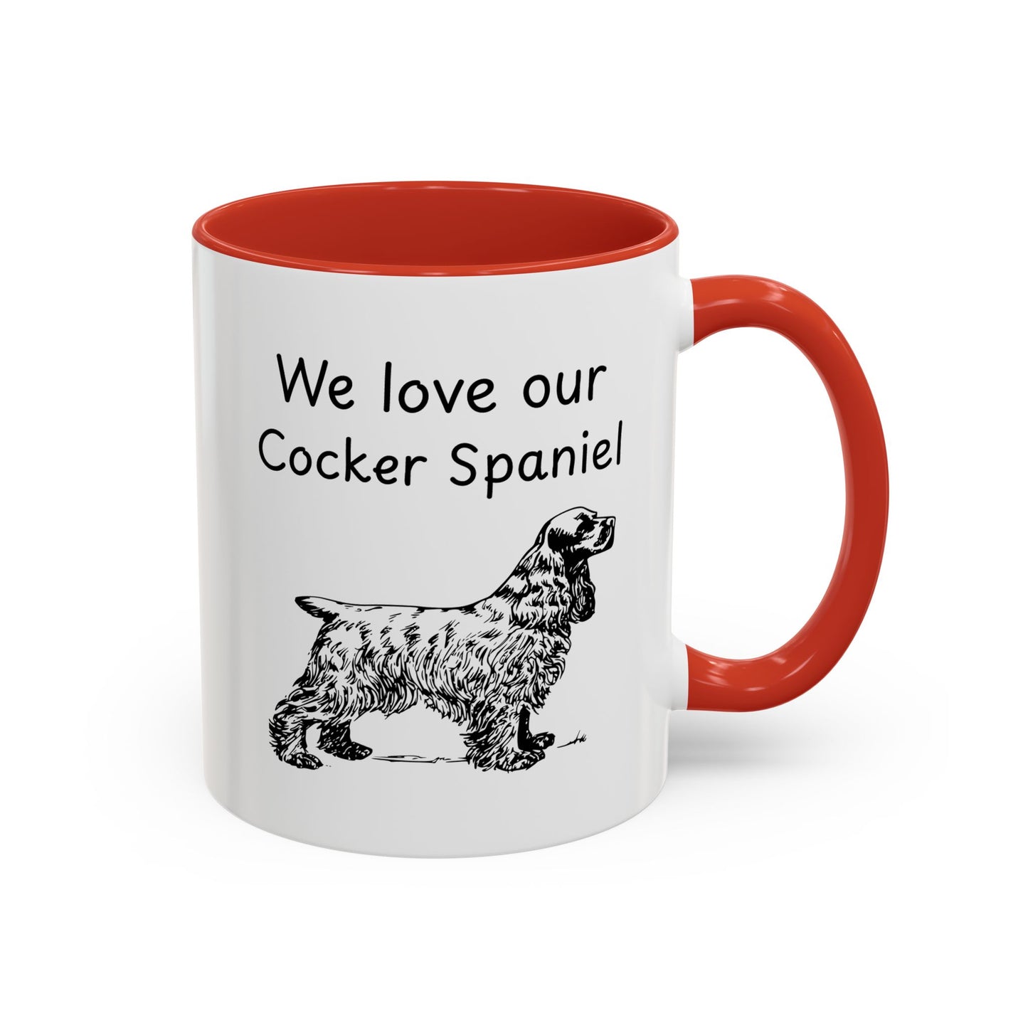 Ceramic Mug - "We Love Our Cocker Spaniel"
