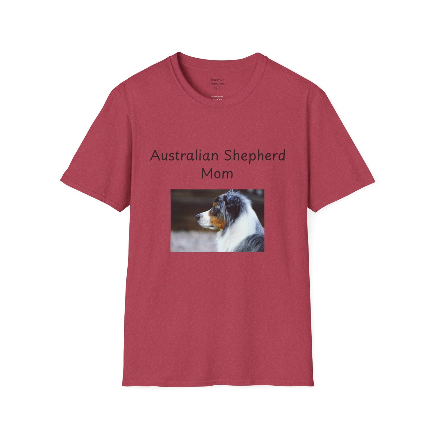 Unisex T-Shirt - "Australian Shepherd Mom" - Hundebesitzer T-Shirt