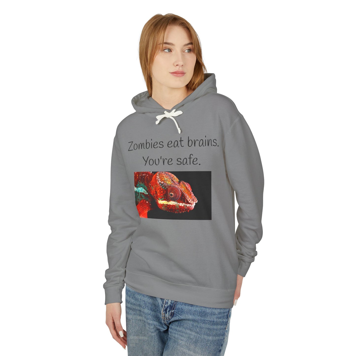 Halloween Hoodie - "Zombies Eat Brains. You're Safe."