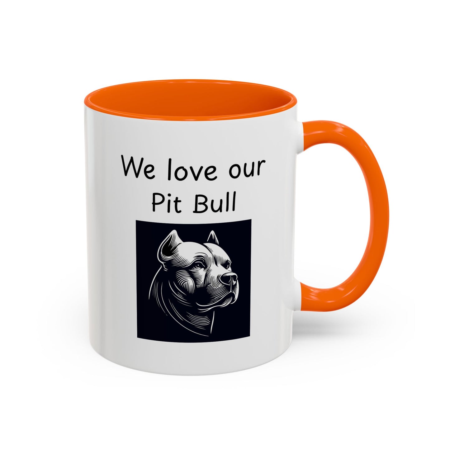 Ceramic Mug - "We Love Our Pit Bull"