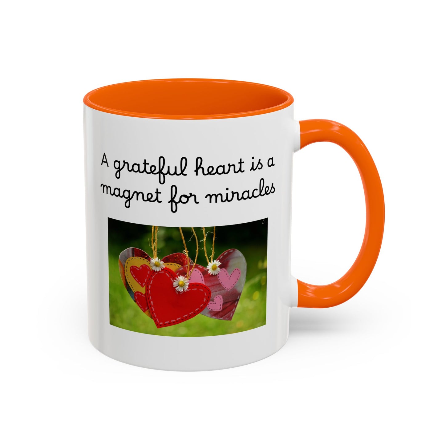 Ceramic Mug - "A Grateful Heart Is A Magnet For Miracles"