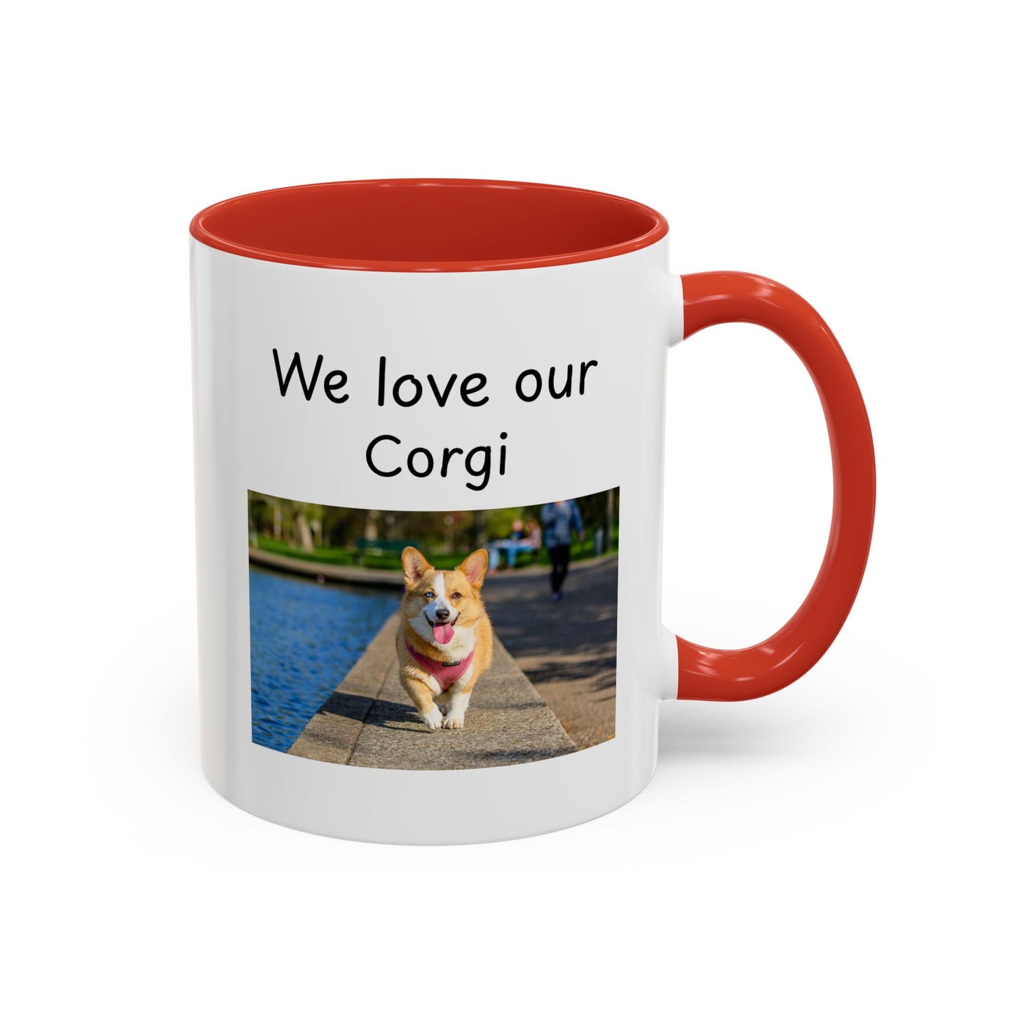 Ceramic Mug - "We Love Our Corgi"