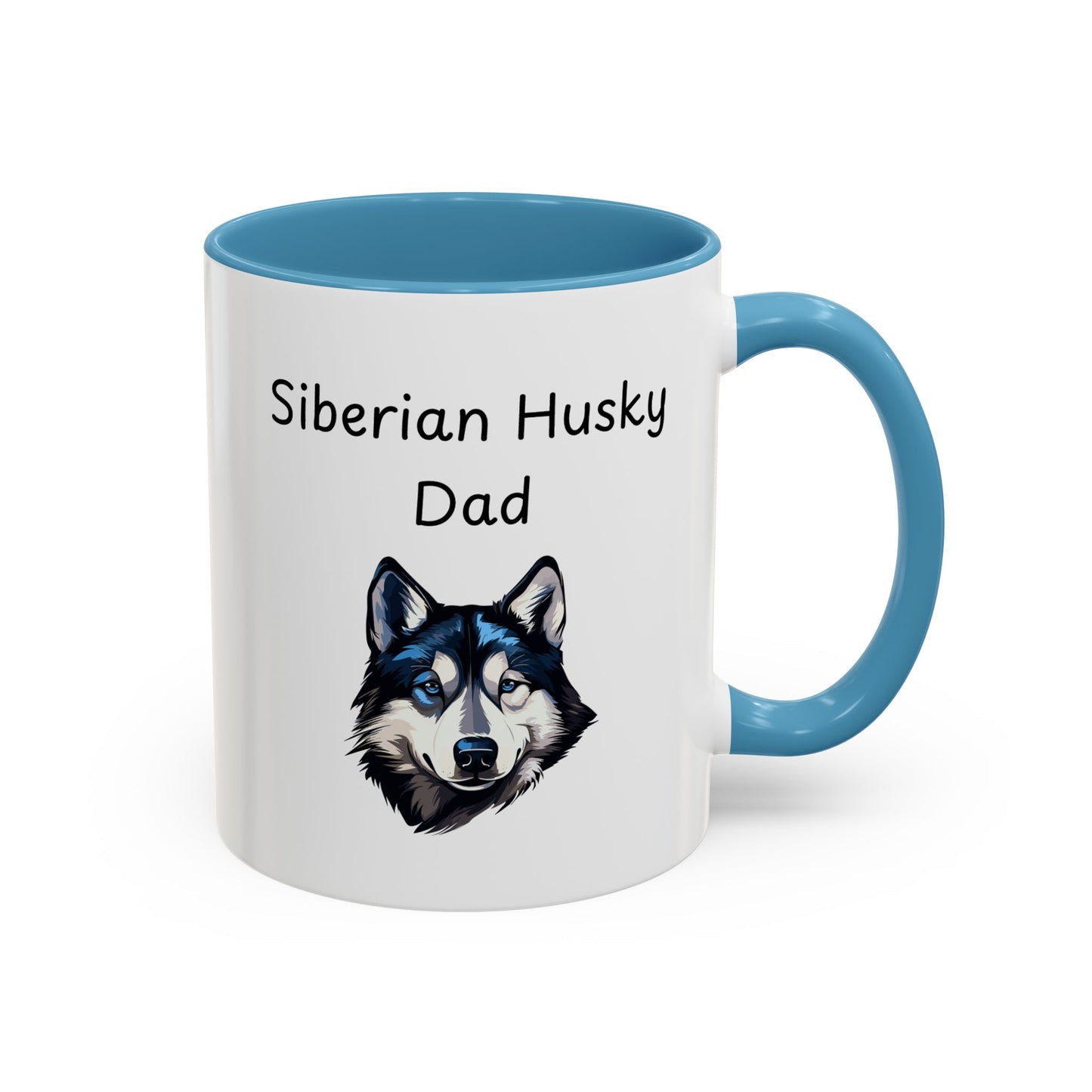 Ceramic Mug - "Siberian Husky Dad"