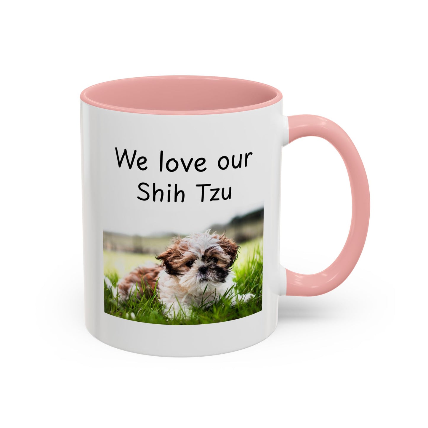 Keramiekbeker - "Ons is lief vir ons Shih Tzu"