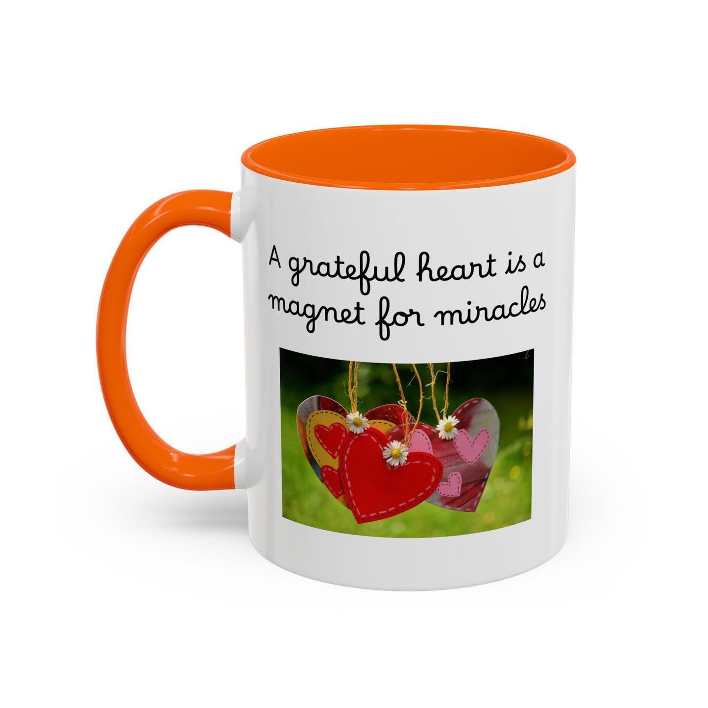 Ceramic Mug - "A Grateful Heart Is A Magnet For Miracles"